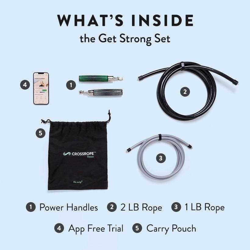 Crossrope Fitness Jump Rope 1LB &amp; 2 LB Rope - Sports Supplies Online Store