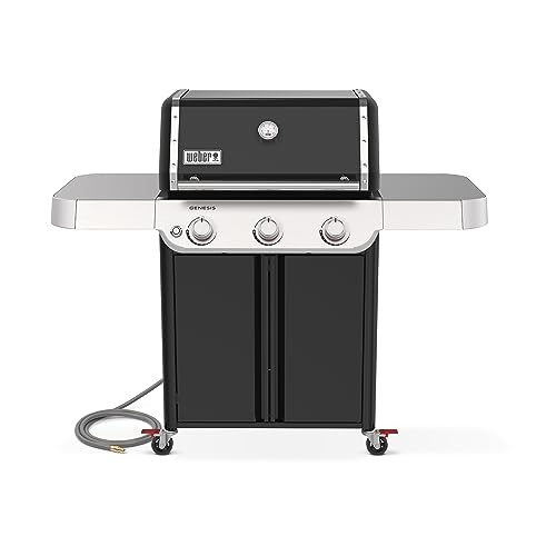 Weber Genesis S-315 Liquid Propane Gas Grill for Outdoor Grilling, 3 Burners, Stainless Steel