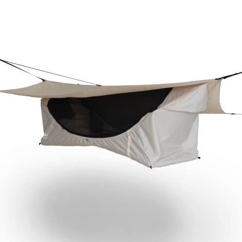 Haven Tents Lay Flat Hammock Tent - Waterproof Tent & Camping Hammock with Mosquito Net - Includes Insulated Pad and Rainfly - Haven Tent, Haven XL