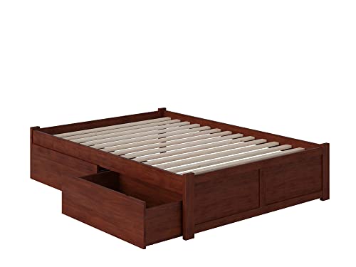 AFI Concord Platform Bed with Footboard & Storage Drawers