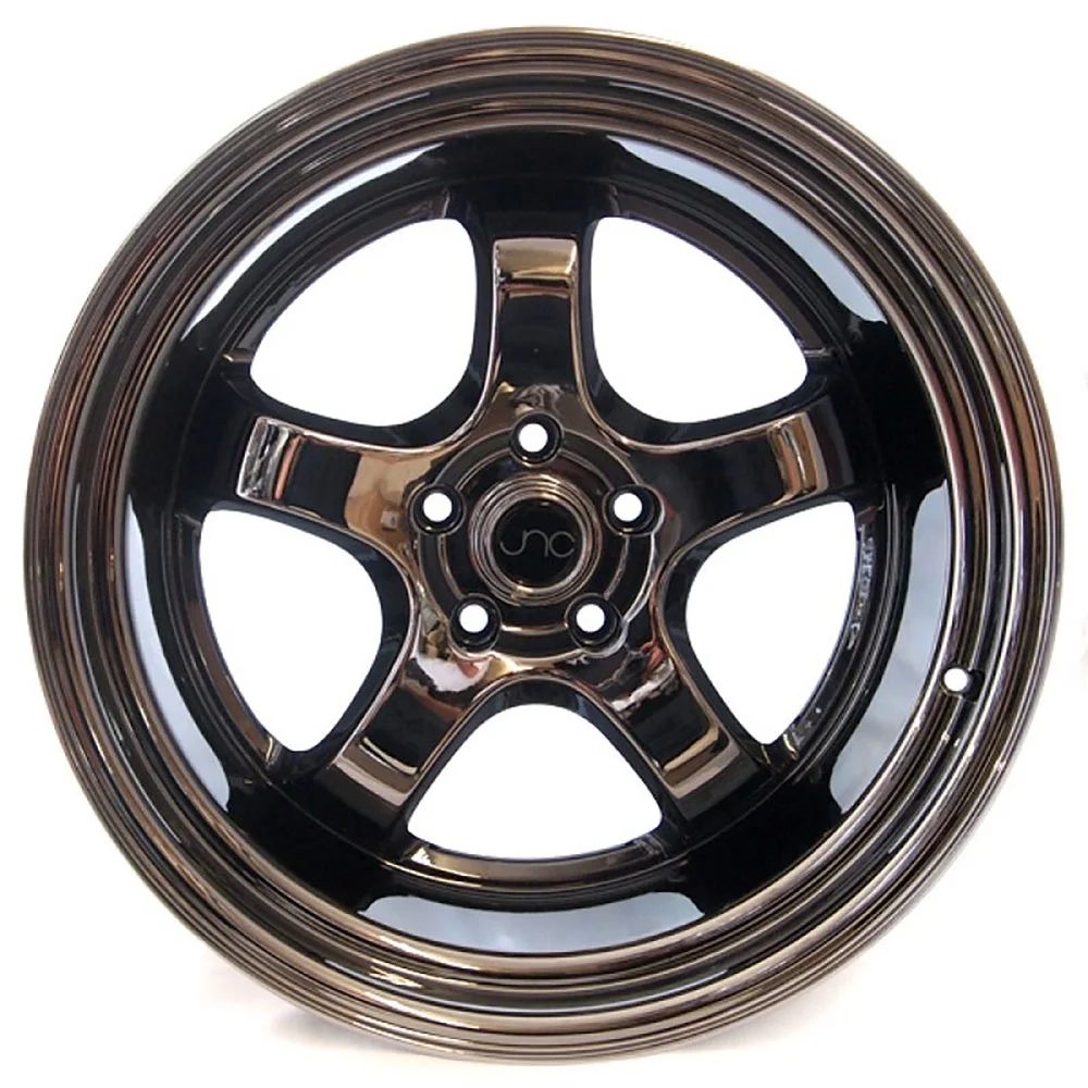 For 19x9.5 inch (1 Single Wheel Only) JNC Wheels - 19" JNC017 Full Black Chrome Rim - 5x114.3 JNC Wheels-18515293894