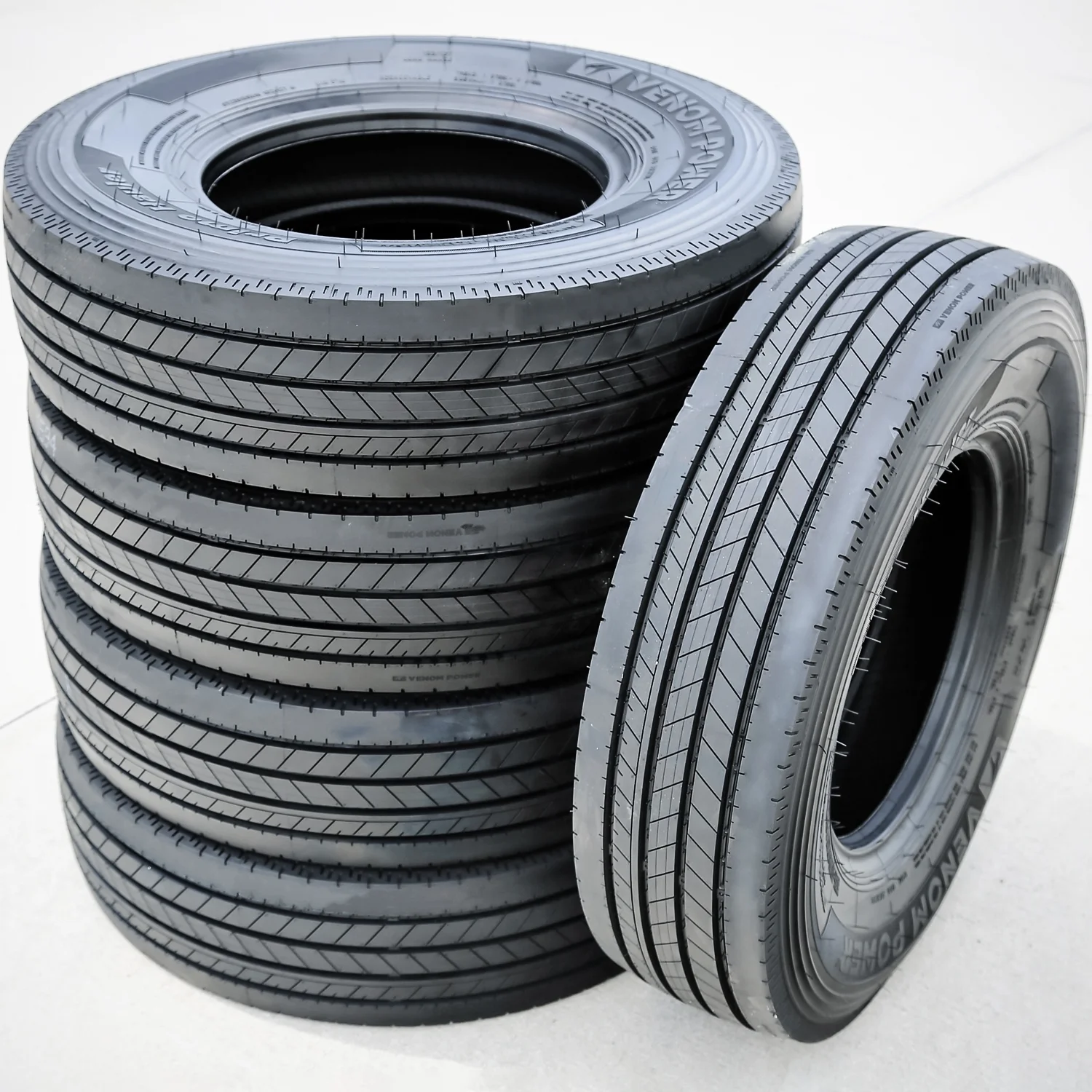 Set of 4 (FOUR) Venom Power Primo Hauler All Steel ST 235/85R16 Load G (14 Ply) Trailer Tires - Radiant Selections
