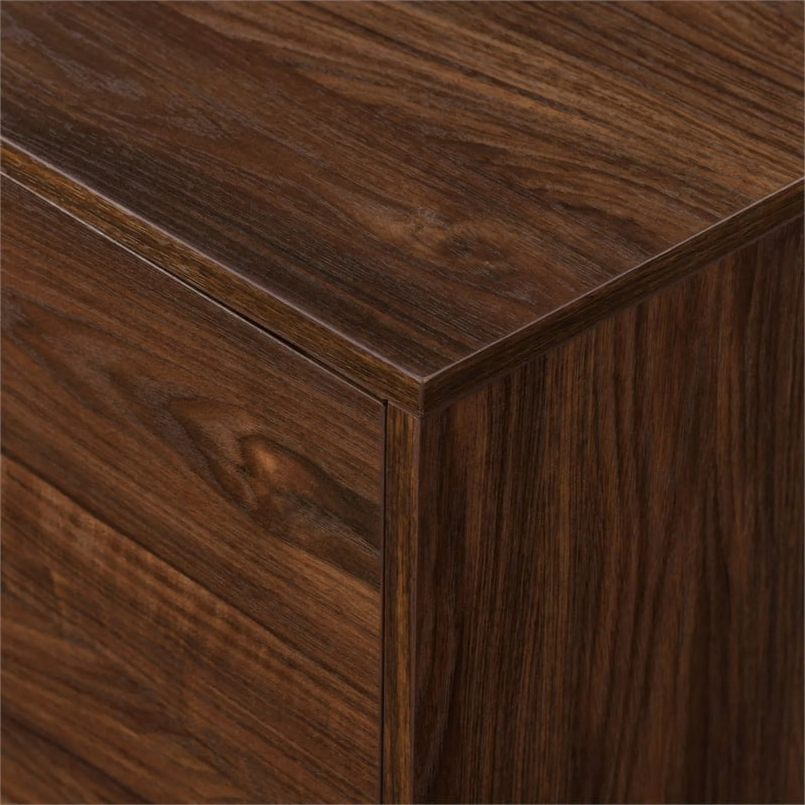 70" MCM Simple Wood TV Stand for TVs up to 80 inches - Dark Walnut
