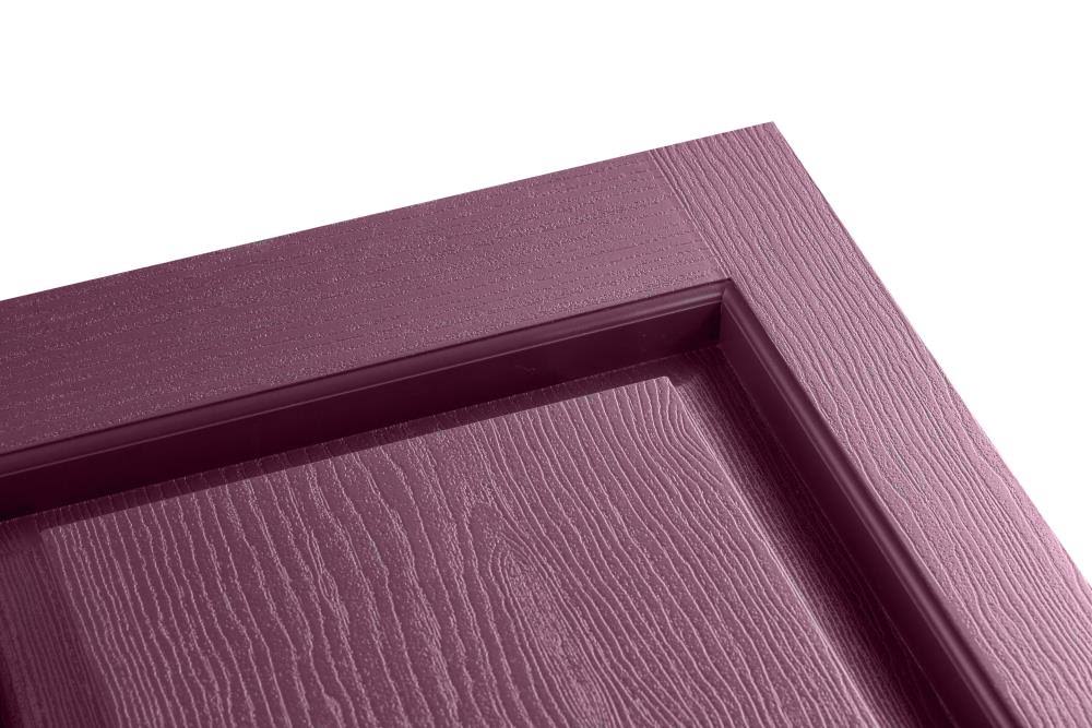 Exterior Raised Panel Shutters Alpha Shutters Color: Bordeaux, Height: 35x22