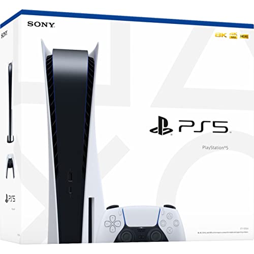 PlayStation 5 Disc Edition 825GB Gaming Console + 1 Wireless Controller for PS5, 8-Core x86-64-AMD Ryzen Zen 2 CPU, 16GB GDDR6, Up to 120FPS