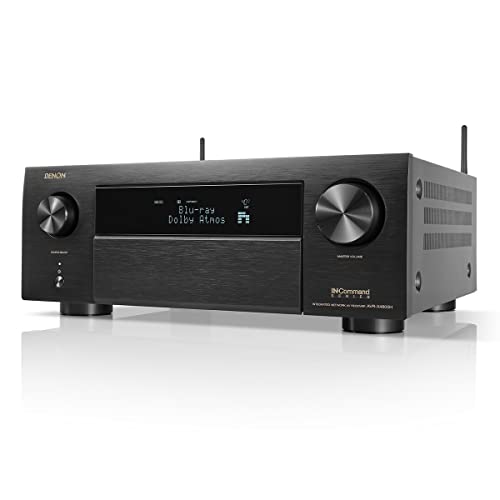 Denon AVR-X4800H 9.4-Ch Receiver - 8K UHD Home Theater AVR (125W X 9) Built-in Bluetooth, Wi-Fi & HEOS Multi-Room Streaming, Dolby Atmos, DTS:X Pro