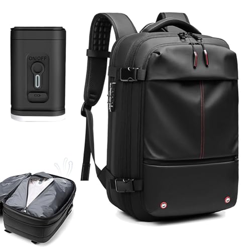 Vacpack Backpack, 60L Expandable Backpack with Vacuum Compression, Waterproof And Anti-Theft Large Capacity Travel Backpack
