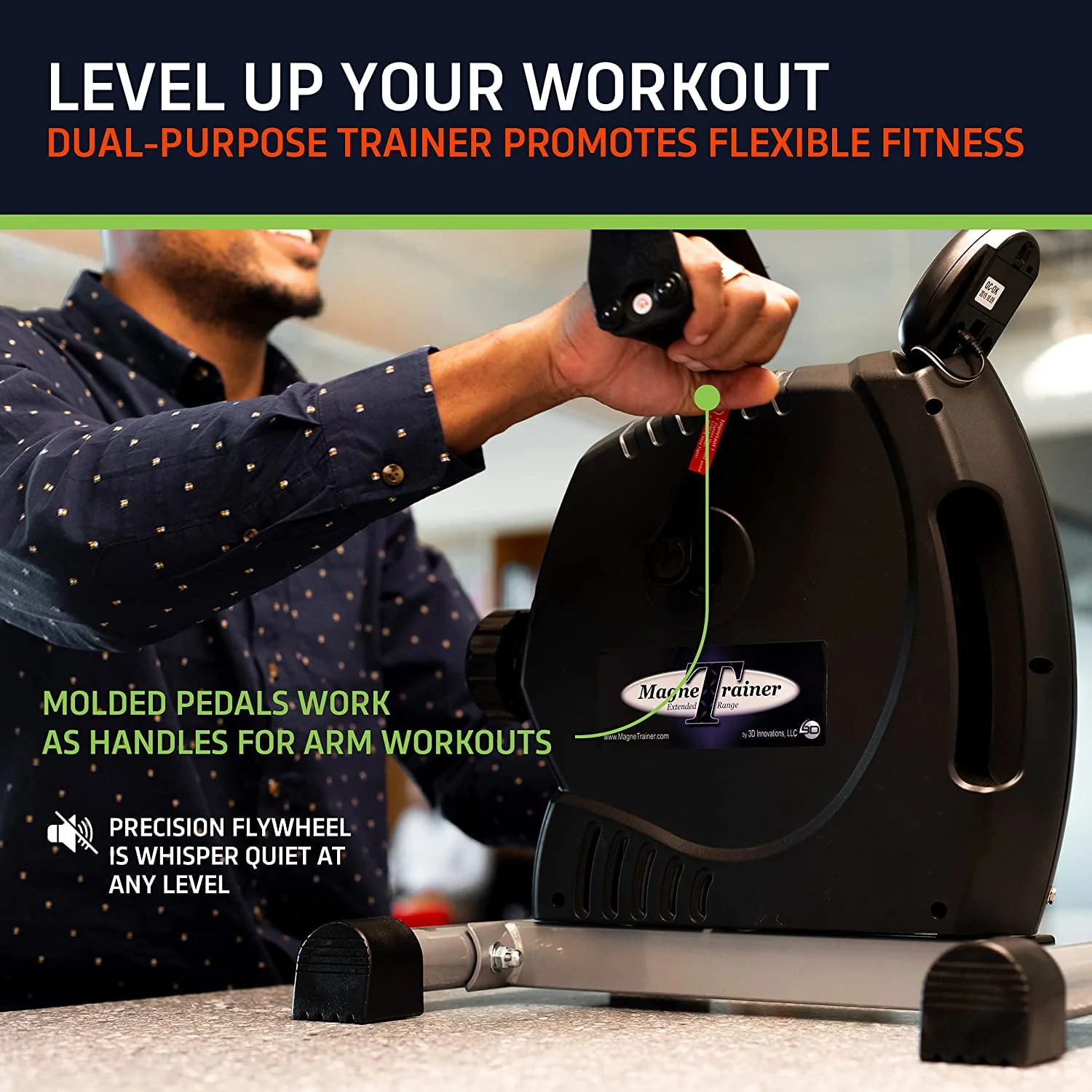MagneTrainer-ER Mini Exercise Bike Arm and Leg Exerciser