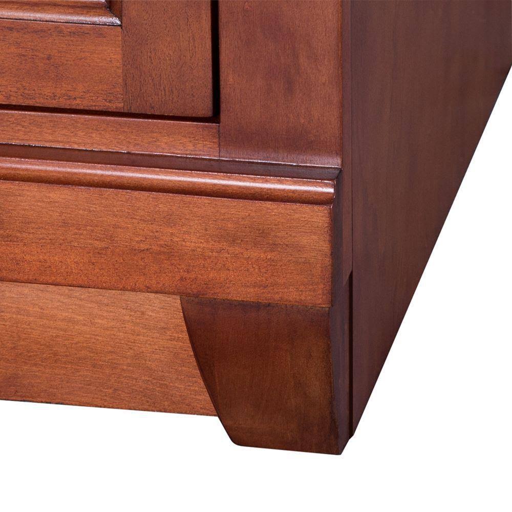 Foremost NACA4821DL Naples 48x22 W x 21.75x22 D x 34x22 H Vanity Cabinet Only in Warm Cinnamon