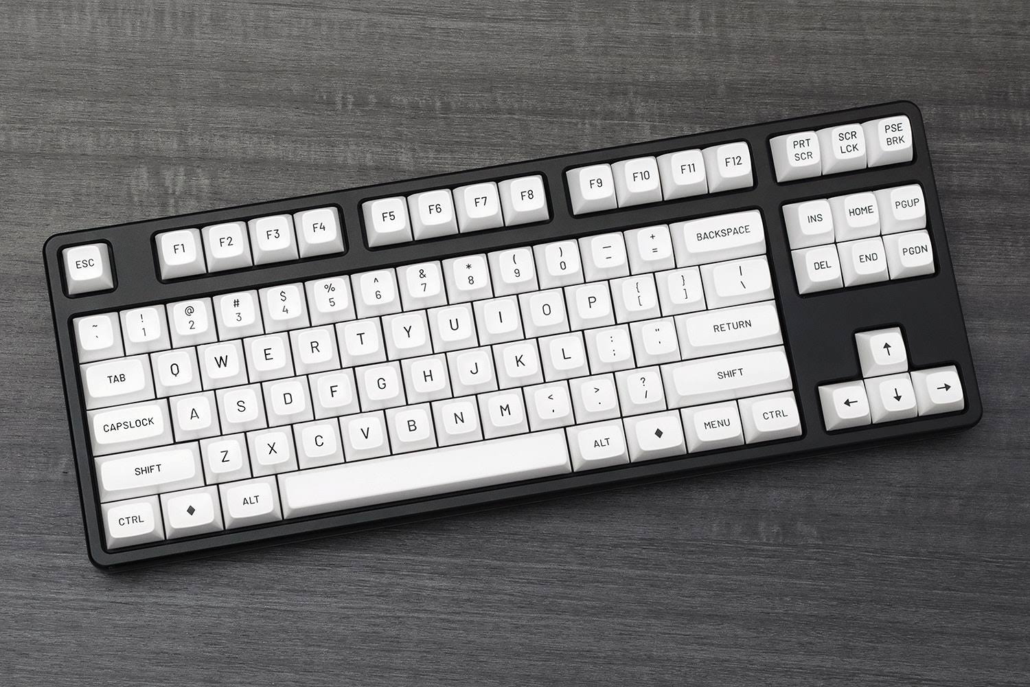 Drop MT3 Black-On-White Keycap Set