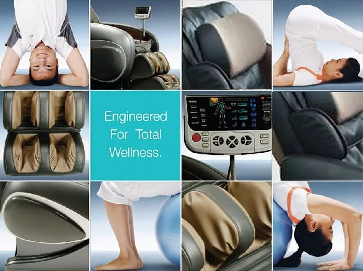 OSAKI OS-4000T Massage Chair with Six Unique Auto-programs - Charcoal