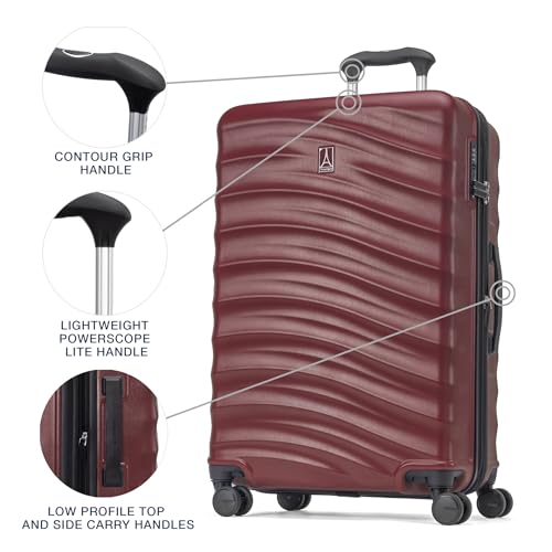 Travelpro Maxlite Air V2 Hardside Expandable Carry on Luggage, 8 Spinner Wheels, Lightweight Hard Shell Suitcase, TSA lock, Black, Carry On 21-Inch