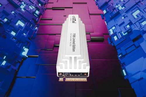 Crucial T705 2TB PCIe Gen5 NVMe M.2 SSD - Up to 14,500 MB/s - Game Ready - Internal Solid State Drive (PC) - +1mo Adobe CC - CT2000T705SSD3