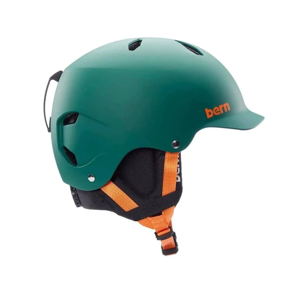 Bern Bandito Helmet - Kids& Matte Black Camo Logo, S/M