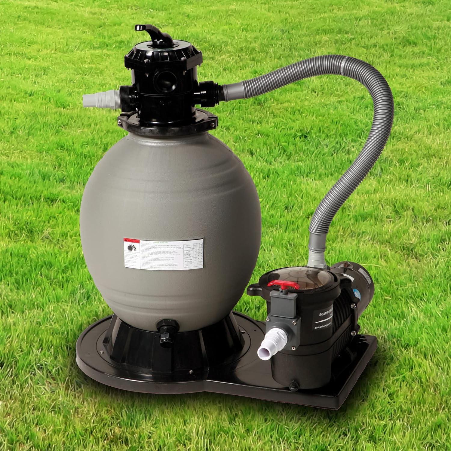 Blue Wave 22-Inch Sand Filter System with 1-1/2 HP Pump for Above Ground Pools
