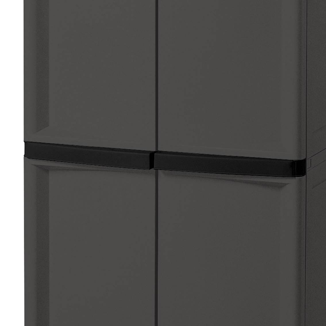 Sterilite Adjustable 4-Shelf Storage Cabinet with Doors, Gray | 01423V01