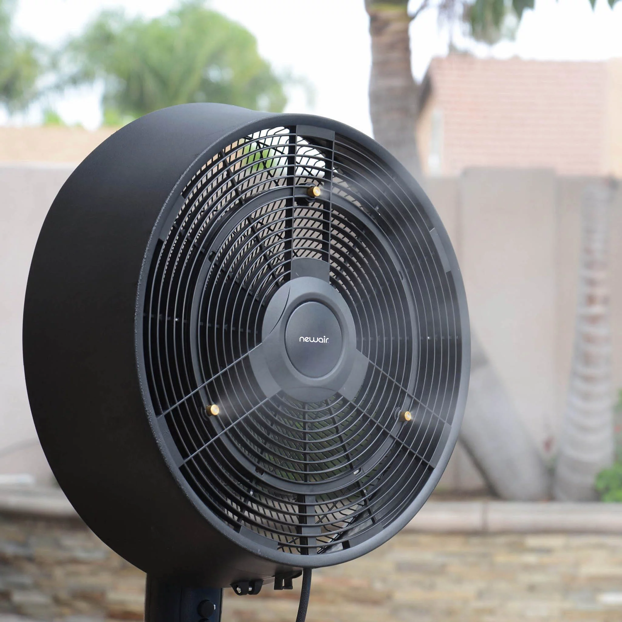 Newair Outdoor Misting Fan & Pedestal Fan, Cools 500 sq. ft. | 3 Fan Speeds