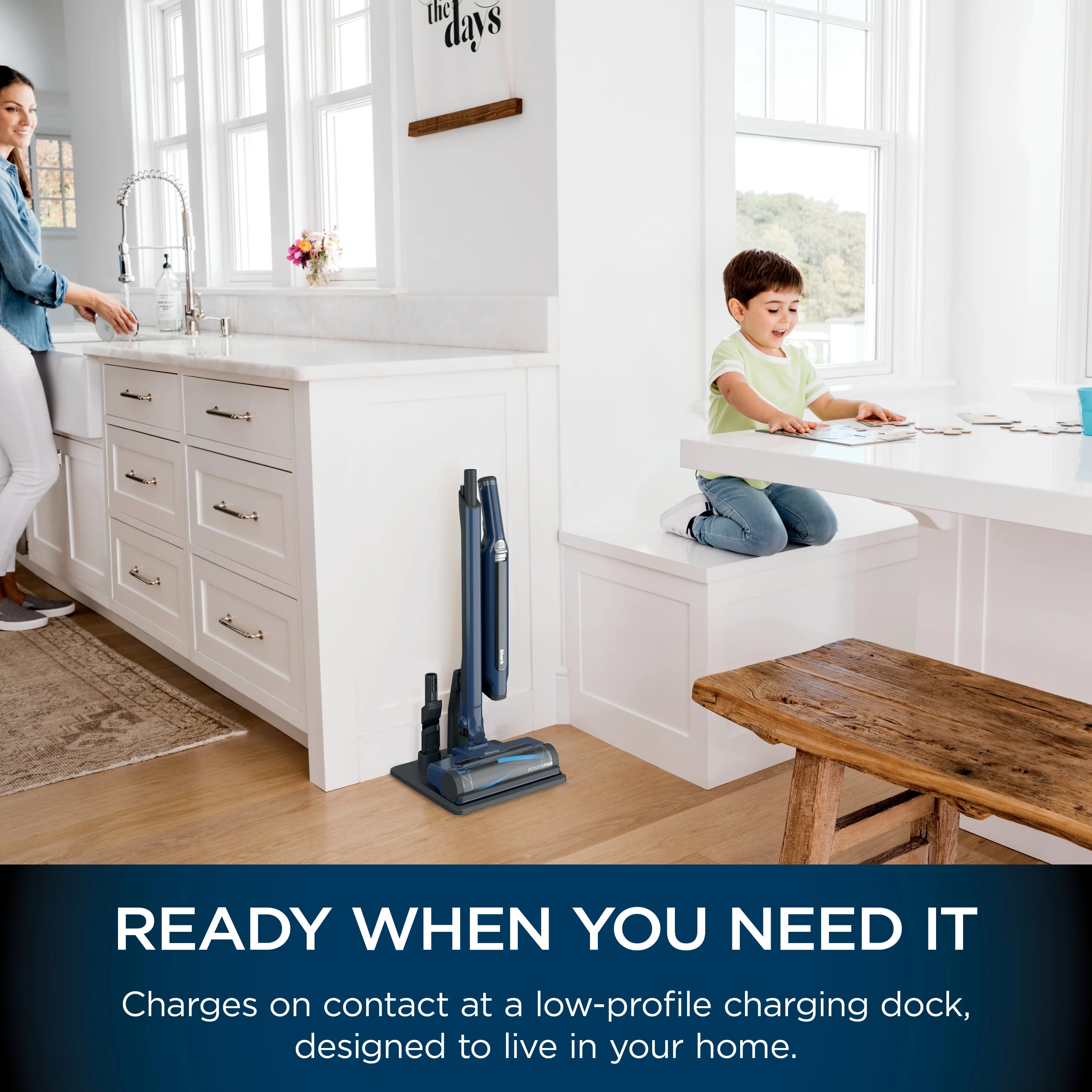 Shark WANDVAC System Ultra-Lightweight Powerful Cordless 3-in-1 Stick Vacuum Cleaner, WS630
