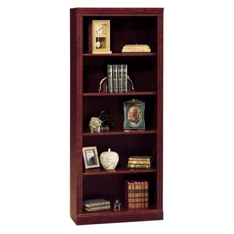 Bowery Hill 5 Shelf Wood Bookcase in Harvest Cherry - BH-2018