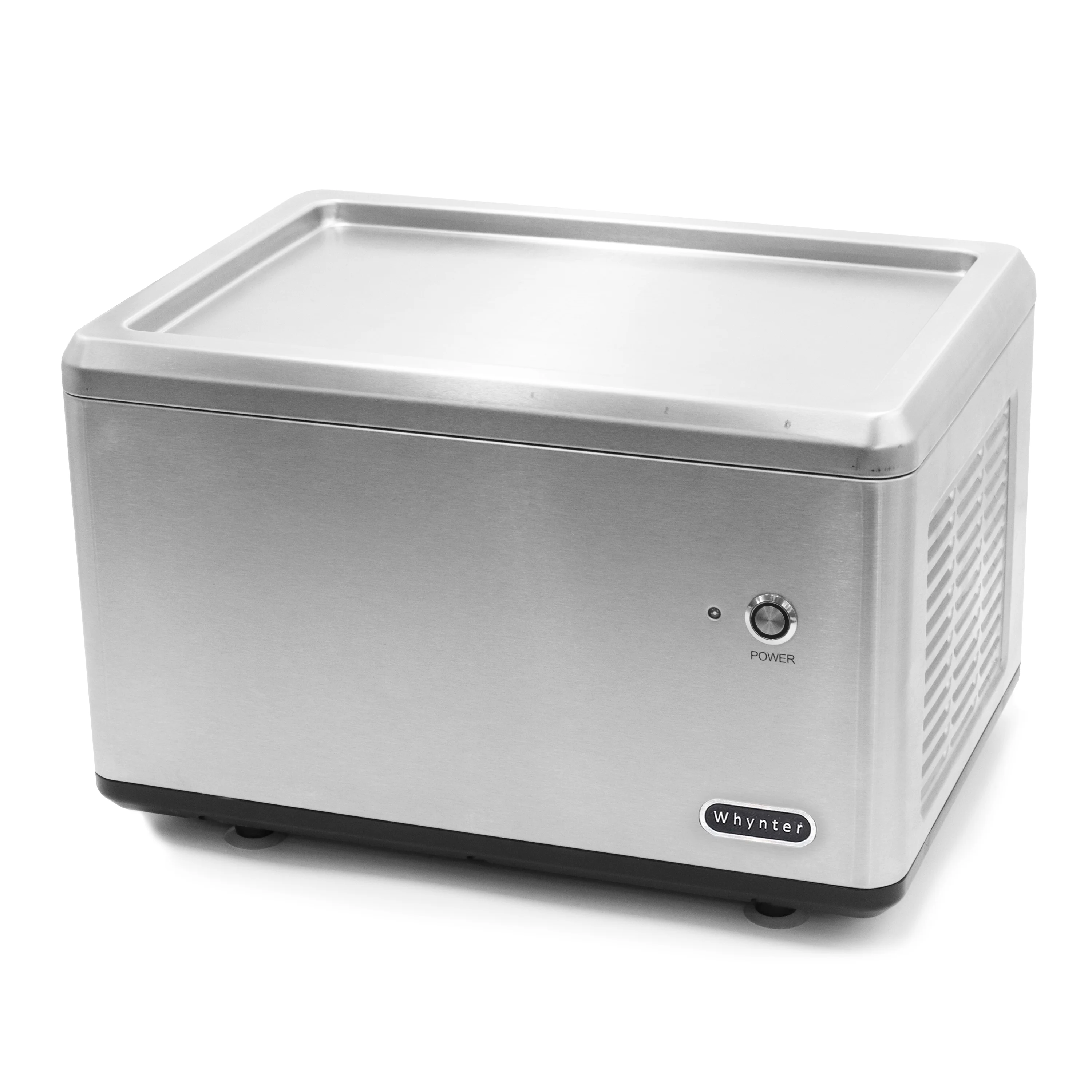 ICR-300SS Whynter Portable Instant Ice Cream Maker Frozen Pan Roller in Stainless Steel