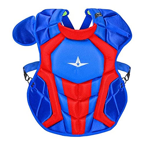 All-Star Catcher’s Gear Kit – Includes Helmet, Chest Protector & Leg Guards – Lightweight, Durable Baseball Protective Set, Meets NOCSAE