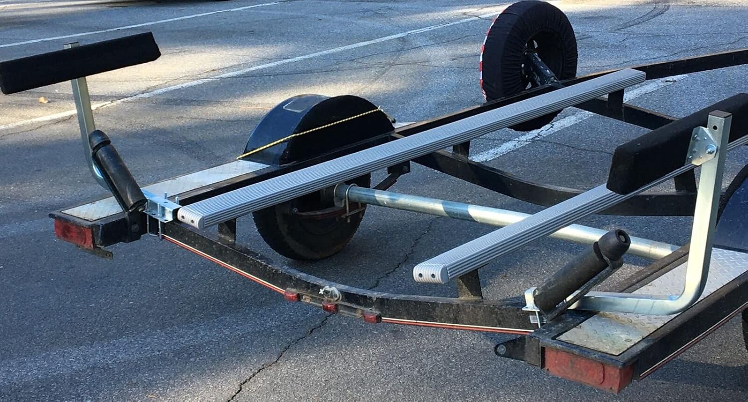 KUAFU Carpeted Boat Trailer Guide Bunk Board Guide On Board Solid & Easy Operation
