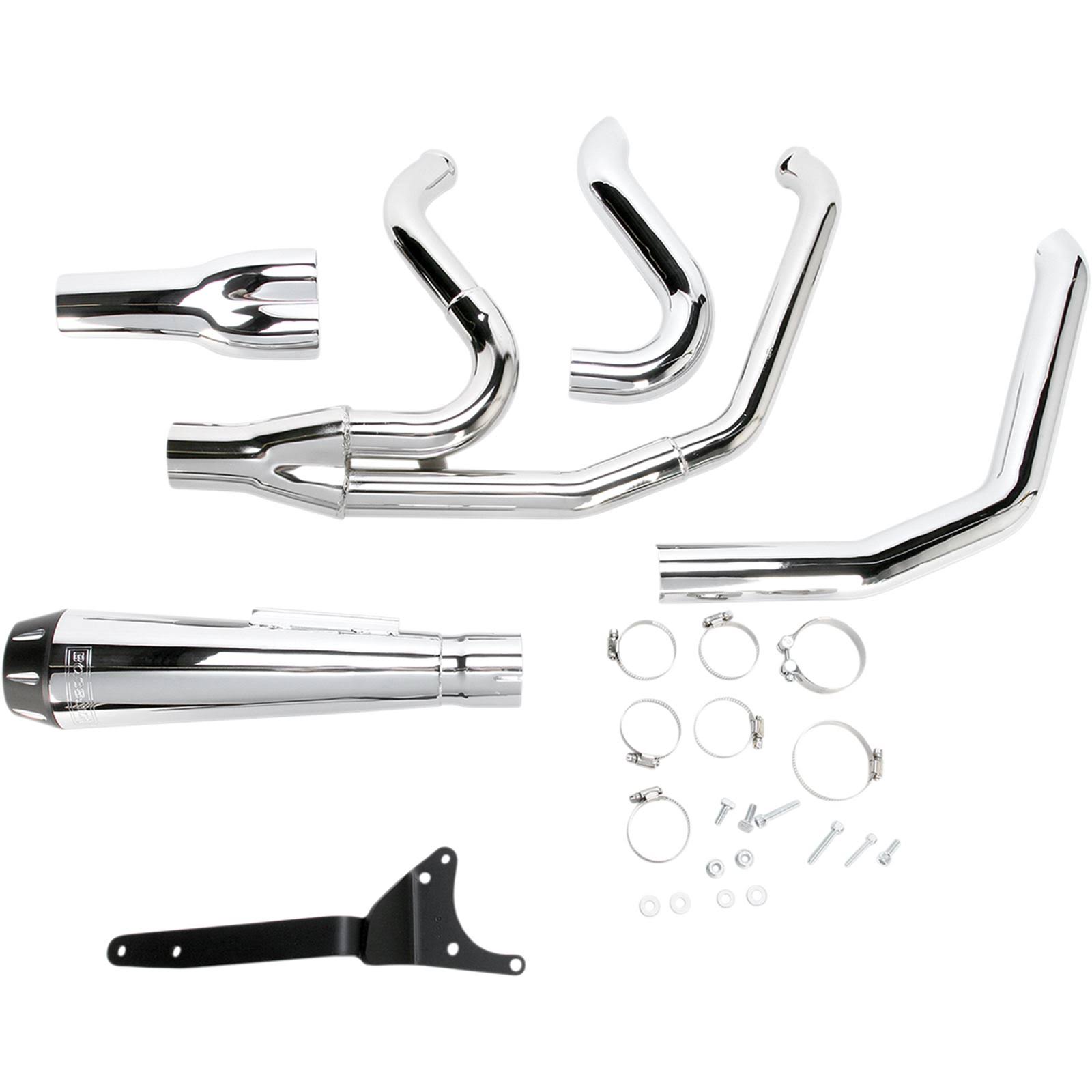 Bassani Manufacturing Road Rage 2:1 Exhaust - Chrome 1FXR2