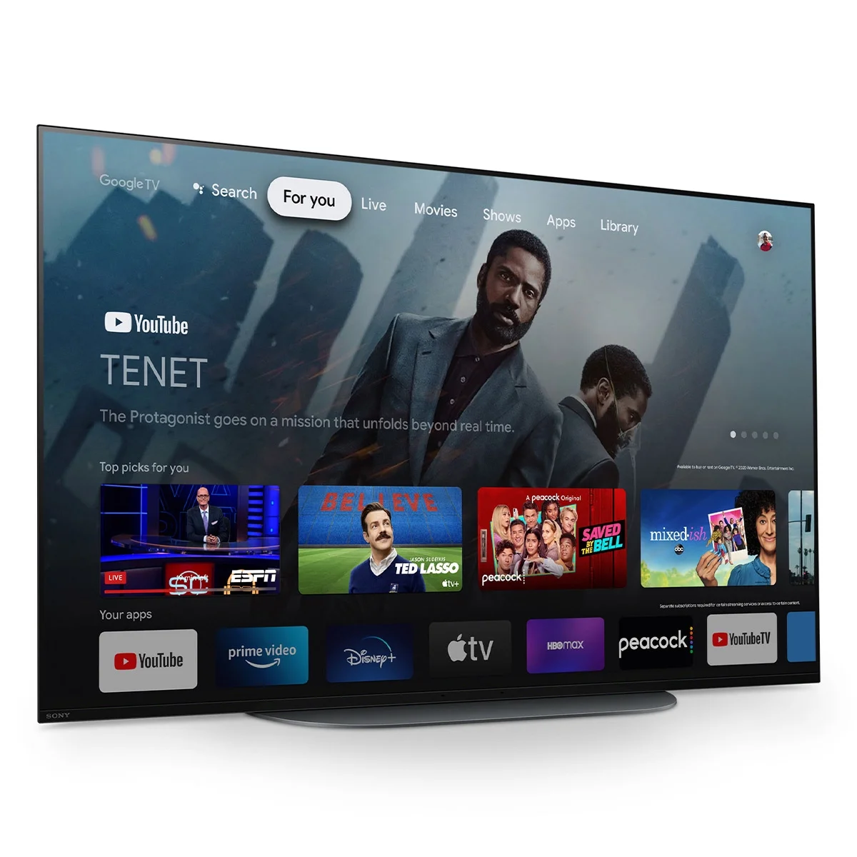 New Sony 48” Class A90K Television: 4K HDR OLED, Smart Google TV XR48A90K- 2022 Model