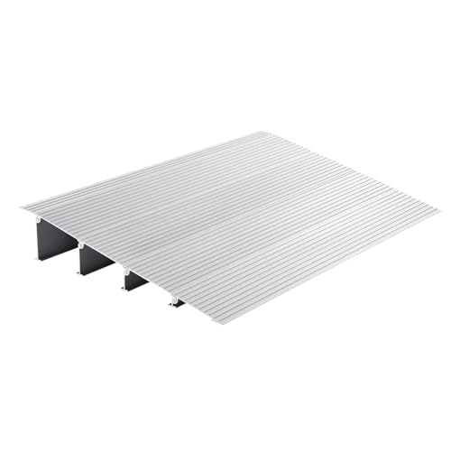 VEVOR Door Threshold Ramp, 6" Rise Door Ramp for Wheelchairs, Aluminum Threshold Ramp for Doorways Rated 800 lbs Load Capacity