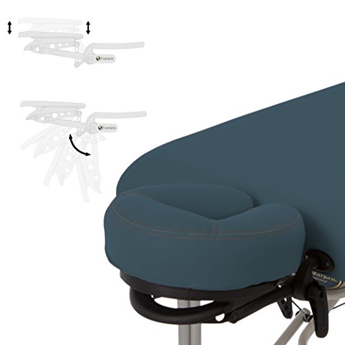 EARTHLITE Portable Massage Table LUNA - Ultra-Lightweight, Patented Aluminum Reiki Frame incl. Flex-Rest Face Cradle & Carry Case (29lb)
