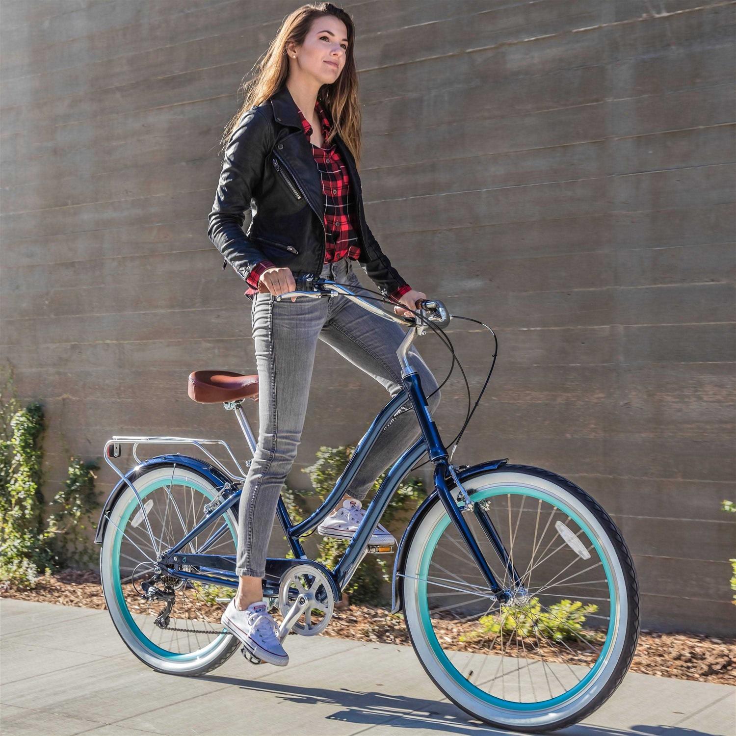 sixthreezero EVRYjourney Womens 3-Speed Step-Through Hybrid Cruiser Bicycle - Sports Supplies Online Store