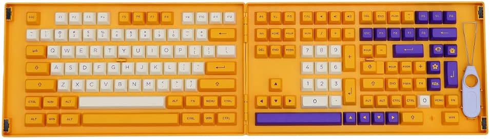 EPOMAKER AKKO LA 158 Keys ASA Profile Double-Shot PBT Full Keycaps Set, with Custom Storage Box for Mechanical Keyboard (LA ASA Keycaps)