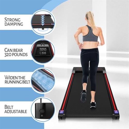 Sperax Walking Vibration Pad with APP, 3 in 1 Under Desk Treadmill, 2.5HP Low Noise Walking Treadmill Pad with Remote Control