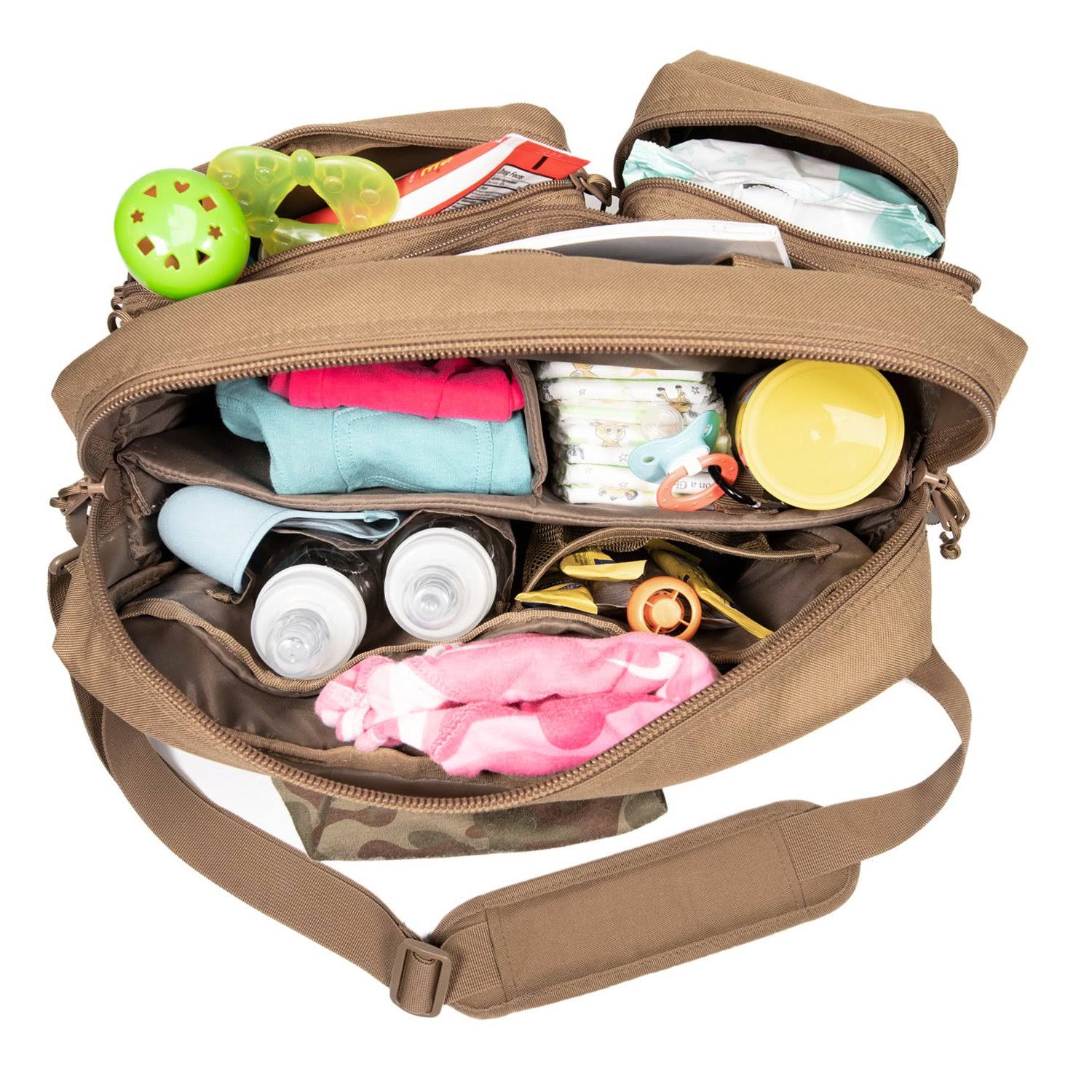 Tactical Baby Gear Deuce 2.0 Diaper Bag in Coyote Brown