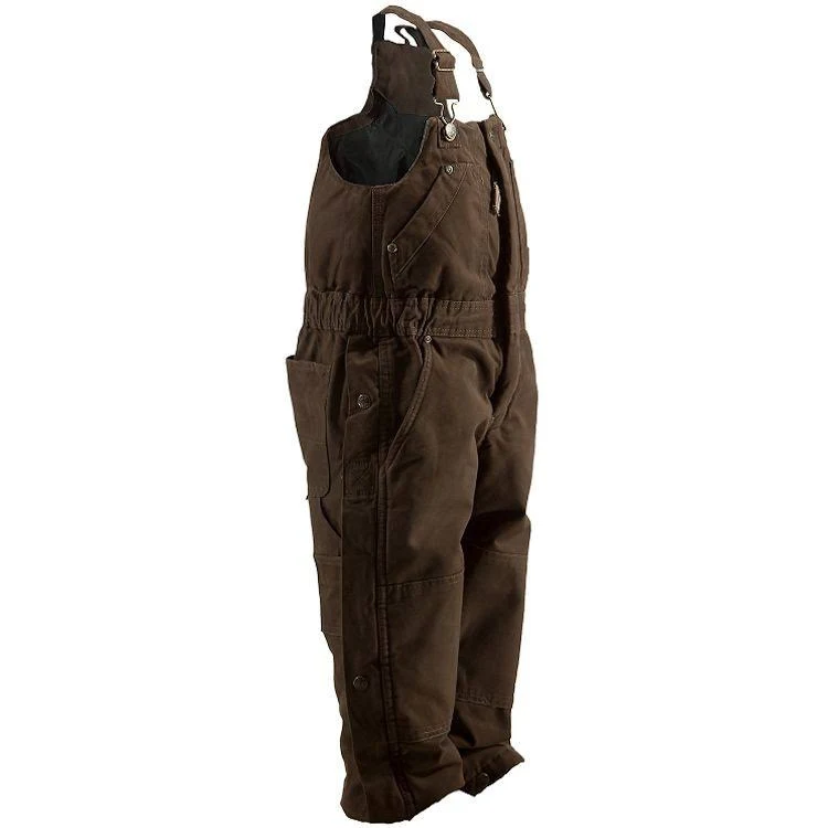 Berne Youth Washed Insulated Bib Overall Size S Regular (Bark)