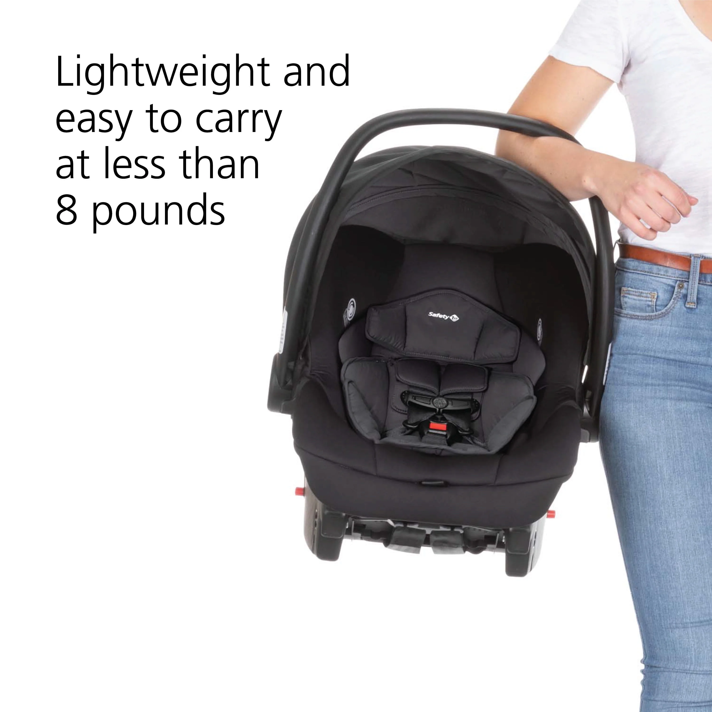 Safety 1st Grow and Go Sprint Modular Travel System Stroller with Rear-Facing Infant Car Seat, Whisper Grey