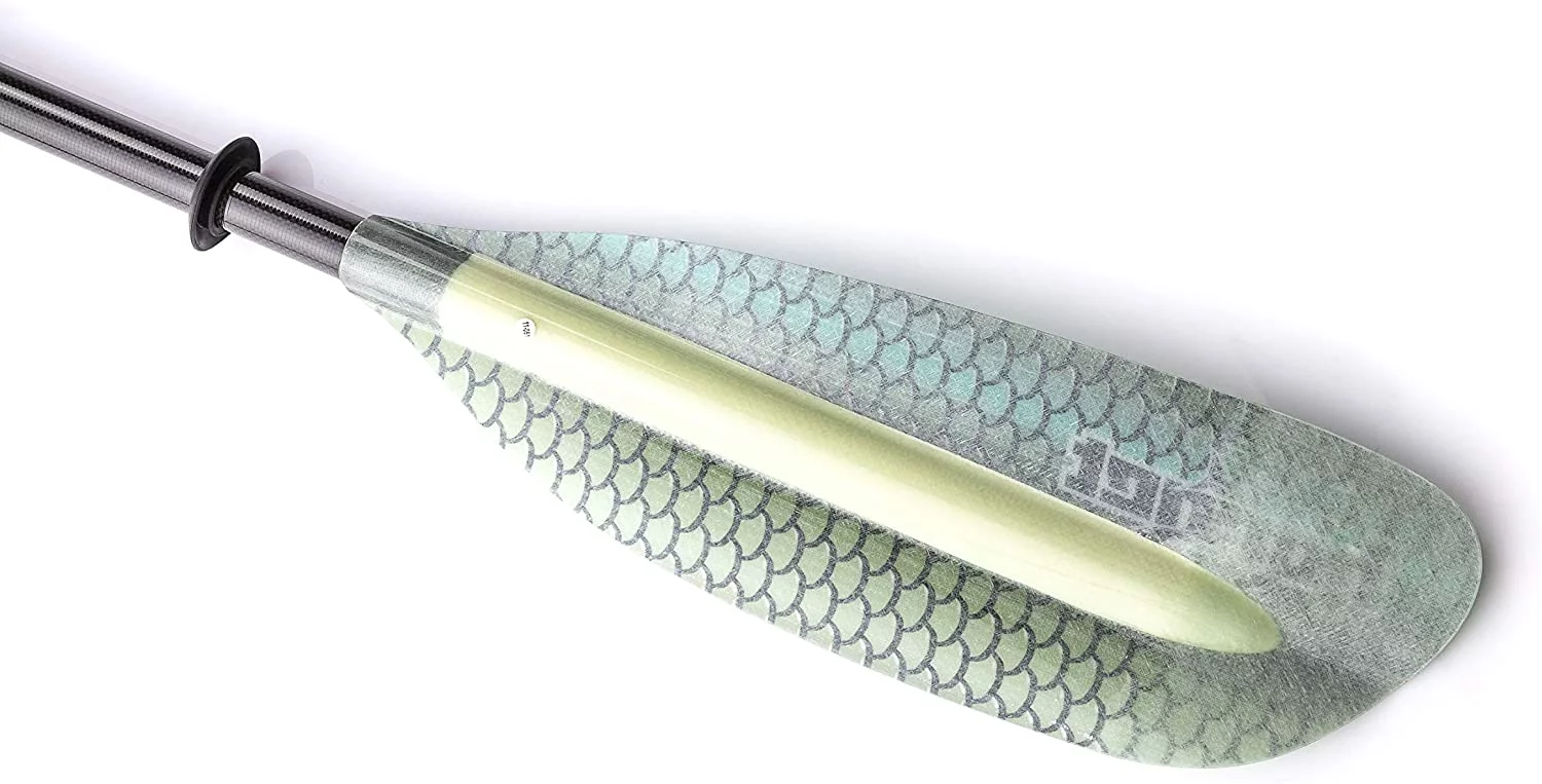 Graphic Fiberglass Multi Functional Kayak Paddle (Green Scale Design) - Radiant Selections