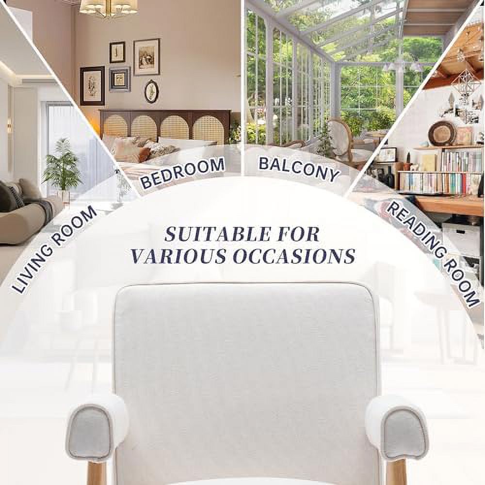 YZboomLife LIFEISLE Accent Chairs Living Room Set  Comfy Armchair Bedroom Lounge Recliner  Wide Club Sofa with Acrylic Legs  Velvet Upholstered