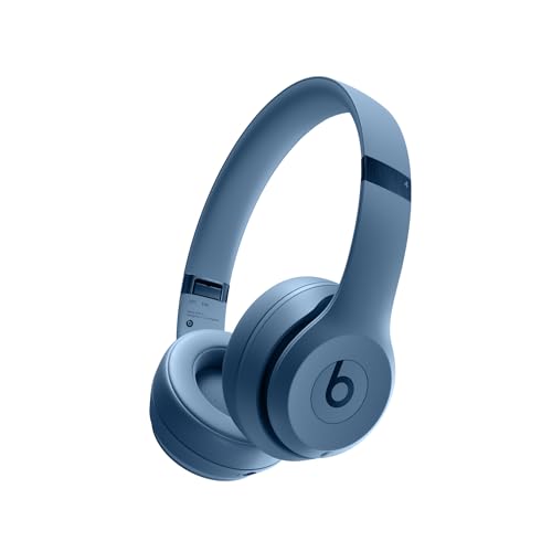 Beats Solo 4 - Wireless Bluetooth On-Ear Headphones, Apple & Android Compatible, Up to 50 Hours of Battery Life - Matte Black (Renewed)