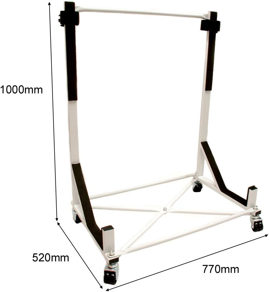 Heavy-Duty Hardtop Stand Storage Cart with Securing Strap and Generic Hard Top Dust Cover