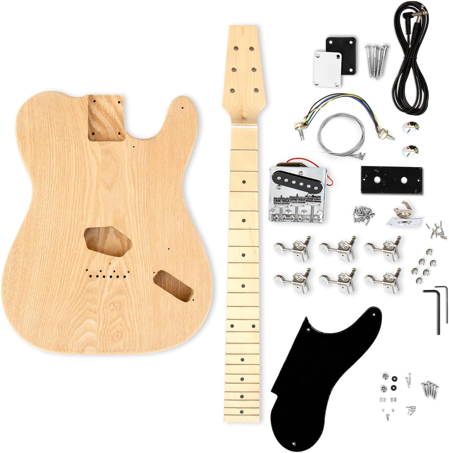 The FretWire TL Style DIY Electric Guitar Kit - DIY Build Your Own Guitar, Guitar Setup Kit