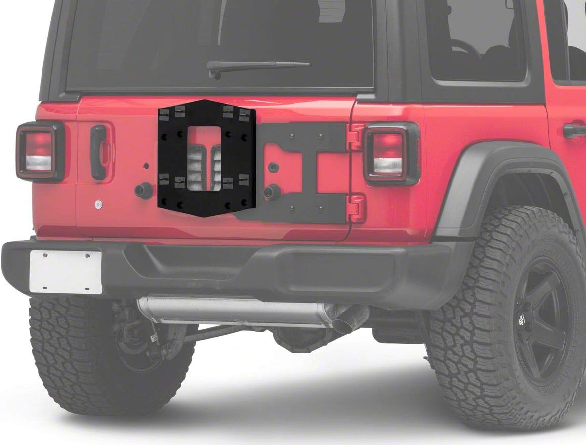 Redrock 4x4 HD Tailgate Mounted Tire Carrier Compatible with 18-22 Jeep Wrangler JL