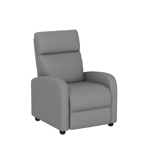 BestMassage | Recliner Chair | with 2 Point Massage Function | Black | with Lumbar Support, Adjustable Push Back, Wide Armrests