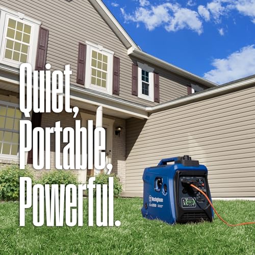 Westinghouse 2800 Peak Watt Super Quiet & Lightweight Portable Inverter Generator, Gas Powered, Parallel Capable, Long Run Time
