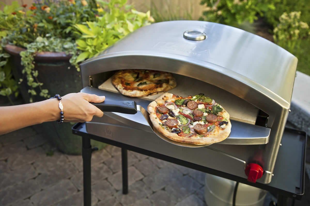 Camp Chef Italia Artisan Pizza Oven, Stainless Steel, 15 in. x 26 in. x 16