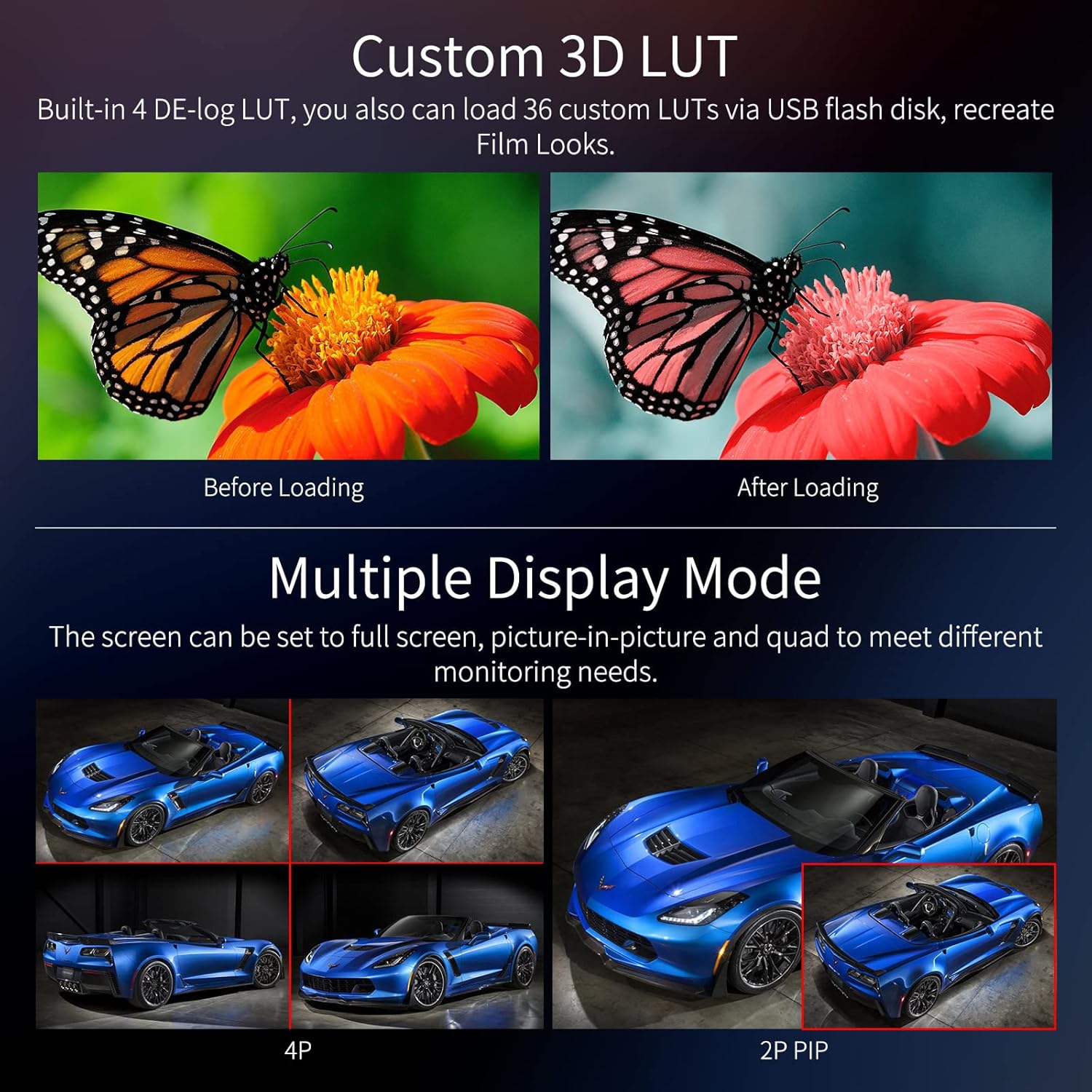 SEETEC ATEM215S 21.5 inch Multi Camera Broadcast Production Monitor with LUT Waveform HDR 3G SDI Input and Output HDMI Full HD 1920x1080