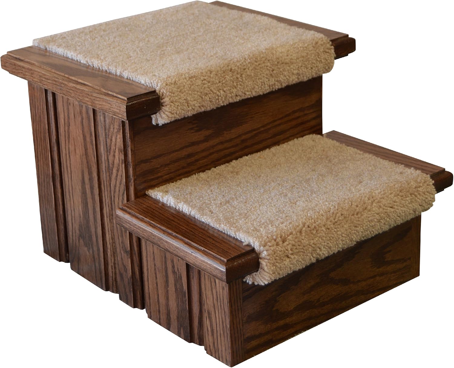 Premier Pet Steps Carpeted Tread Dog Steps, 11-1/2-Inch, Yellow, Two (DS2cWAL)