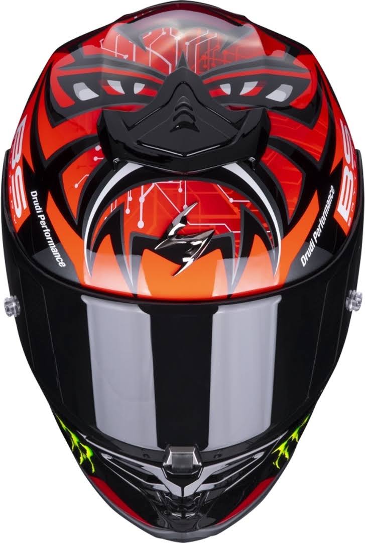 Scorpion EXO-R1 Air Fabio Monster Replica Helmet, black-red, Size S