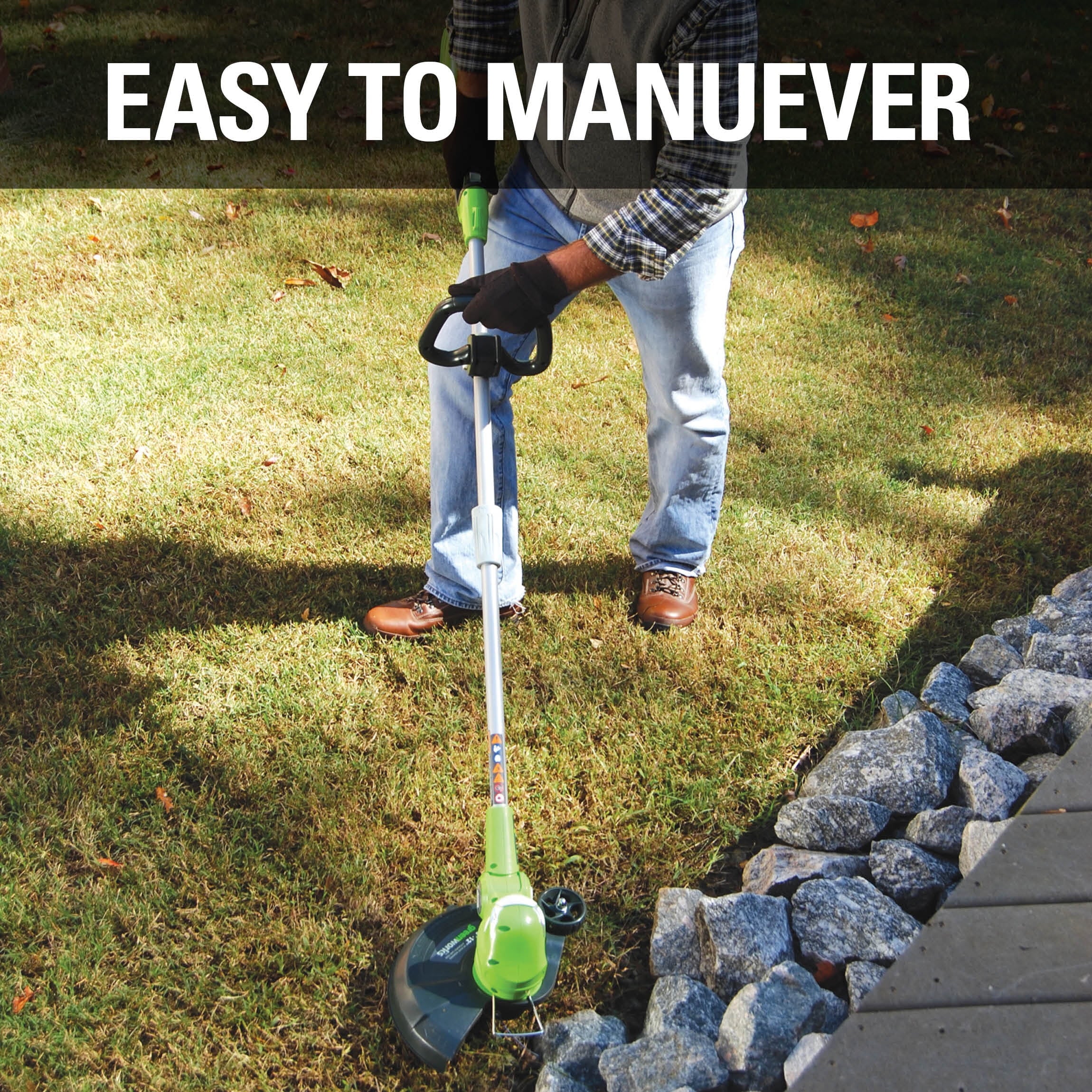 Greenworks 40V 13 Cordless String Trimmer/Edger with 2.0 Ah Battery & Charger 21302