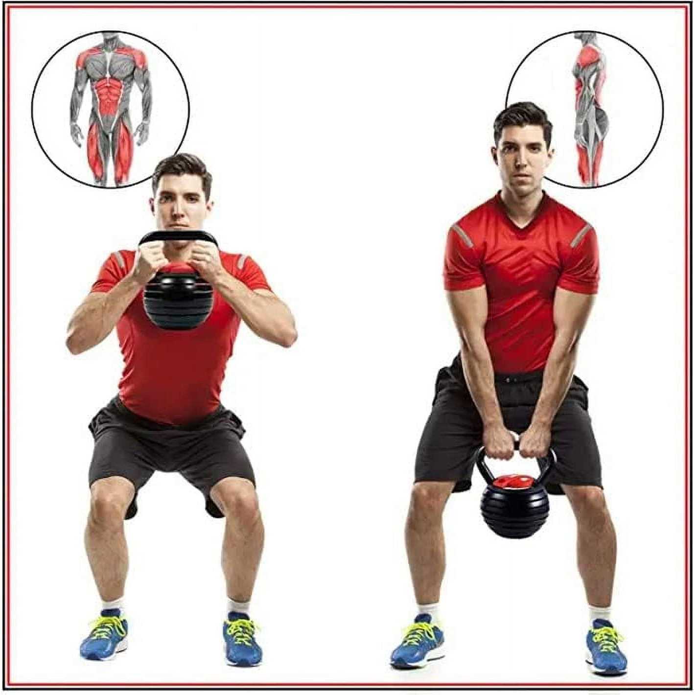 Yes4All Kettlebell Adjustable/Cast Iron - Sports Supplies Online Store